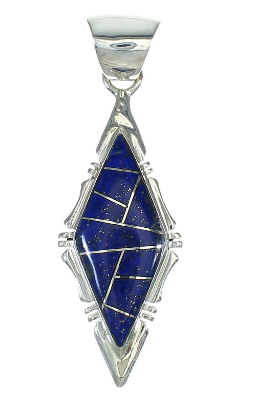 Silver Southwest Lapis Pendant MX64139