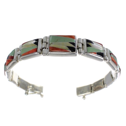 Whiterock Multicolor Inlay Sunset Link Bracelet AX65986