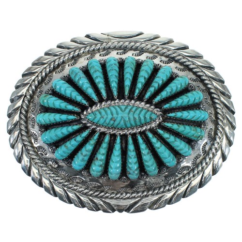 Turquoise Sterling Silver Belt Buckle VX64725