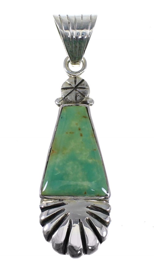 Southwest Sterling Silver Turquoise Jewelry Pendant RX82197