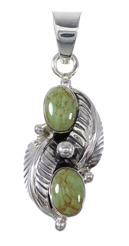 Silver Southwestern Turquoise Jewelry Pendant QX79025