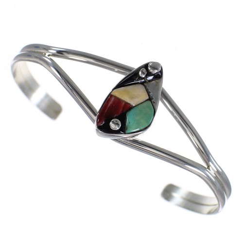 Whiterock Multicolor Sterling Silver Cuff Bracelet RX70374