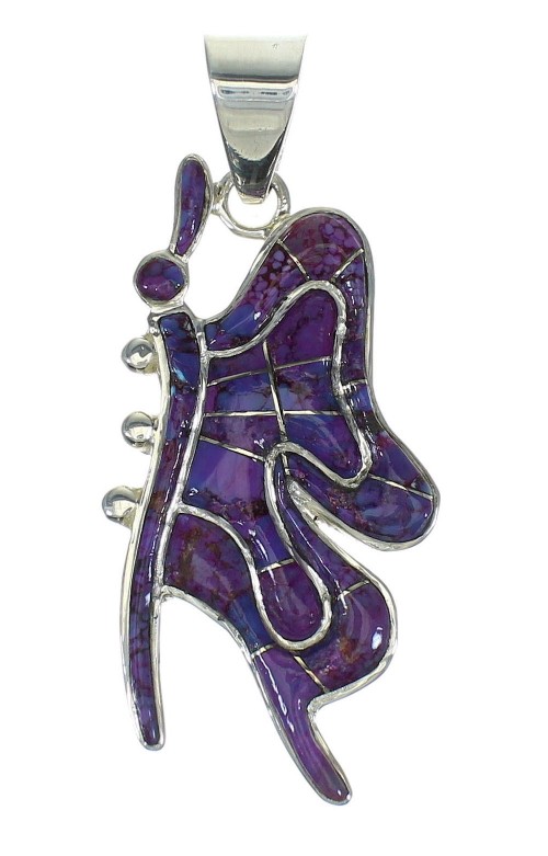 Magenta Turquoise Butterfly Authentic Sterling Silver Pendant RX66994