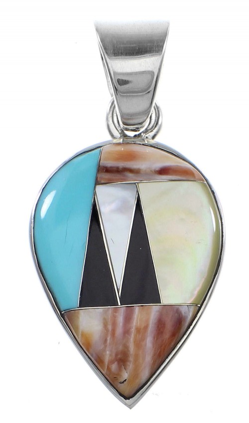 Sterling Silver Multicolor Southwest Pendant YX94729