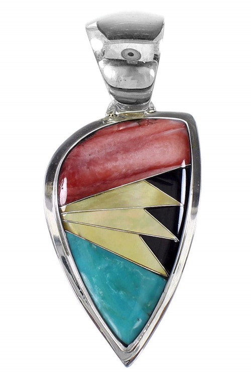 Silver Southwest Multicolor Pendant YX94496