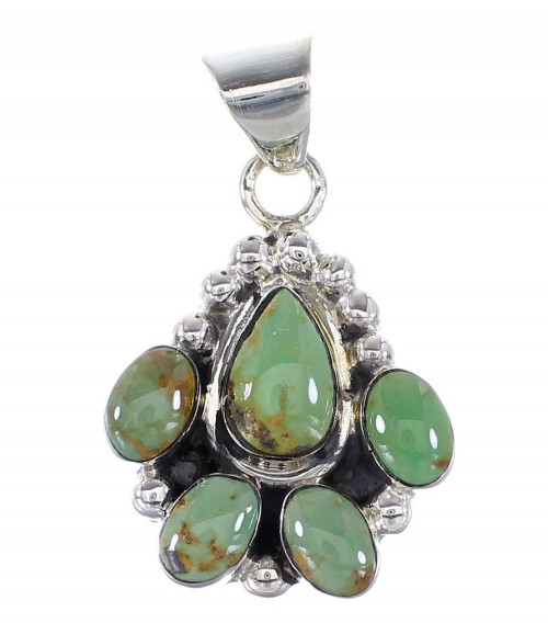 Authentic Sterling Silver Turquoise Pendant RX95364