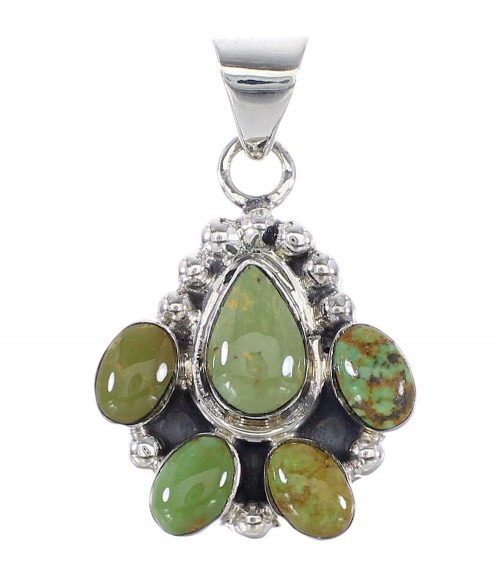 Southwest Sterling Silver Turquoise Pendant RX95371