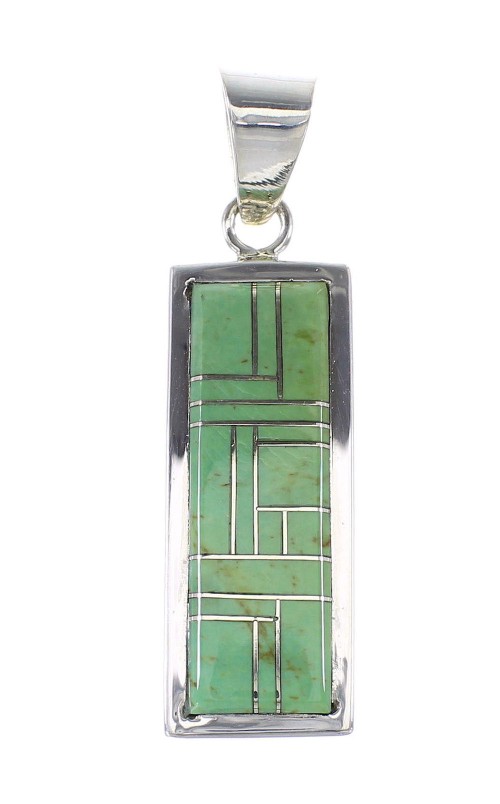 Authentic Sterling Silver Turquoise Pendant AX95448