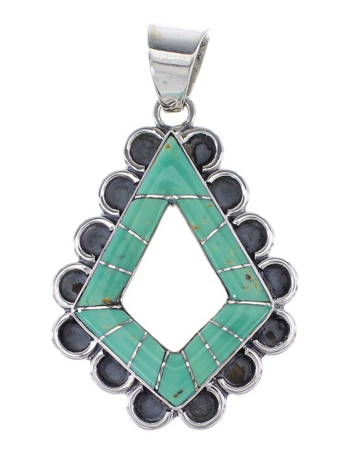 Turquoise Genuine Sterling Silver Pendant AX95488