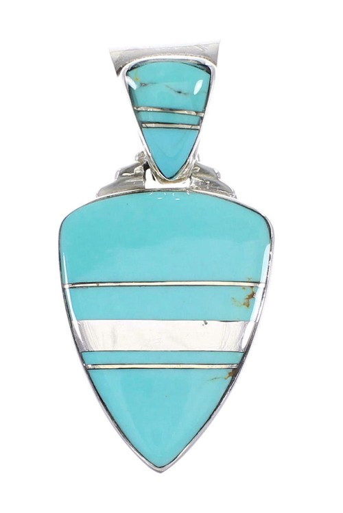 Turquoise Genuine Sterling Silver Pendant AX96475