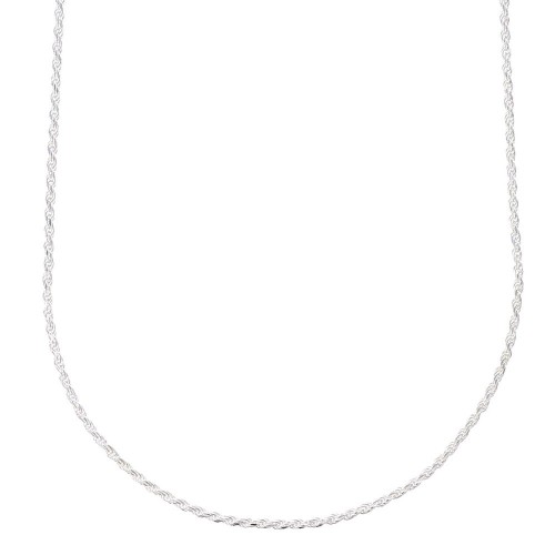 18" Italian Rope Chain Jewelry Genuine Sterling Silver Necklace AX96705