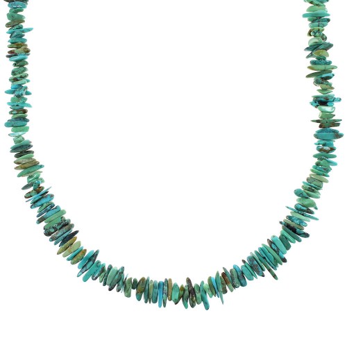 Turquoise Authentic Sterling Silver Bead Necklace RX99820