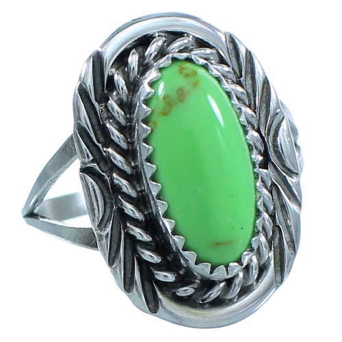 Genuine Sterling Silver Gaspiete Native American Navajo Ring Size 5-3/4 TX103496