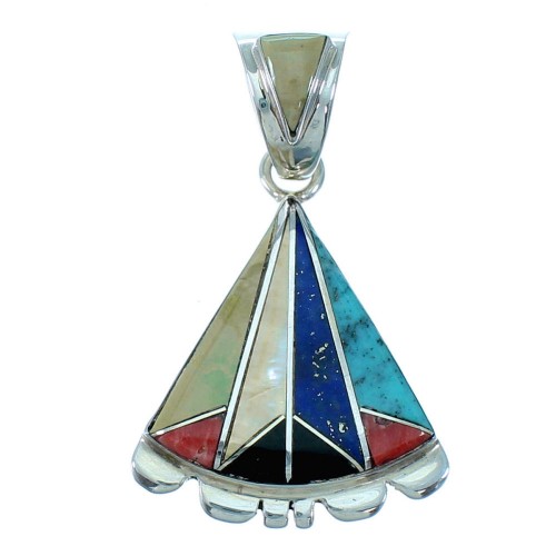 Multicolor Jewelry Southwest Silver Pendant MW75766