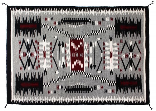 Authentic Navajo Indian Storm Pattern Rug SX108767