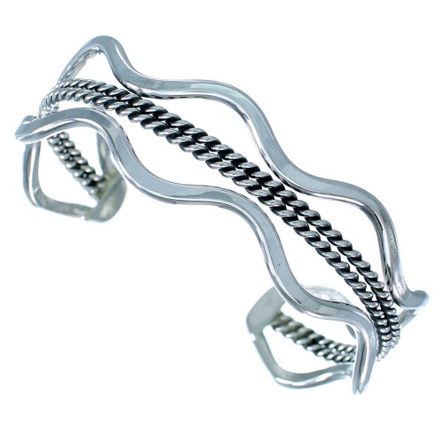 Sterling Silver Native American Sturdy Cuff Bracelet SX110425