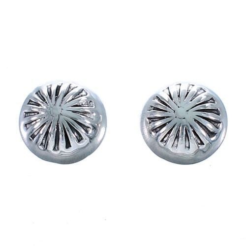 Navajo Sterling Silver Post Stud Earrings RX112453