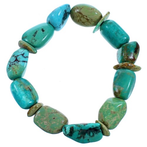 Turquoise Southwest Bead Jewelry Stretch Bracelet RX114312