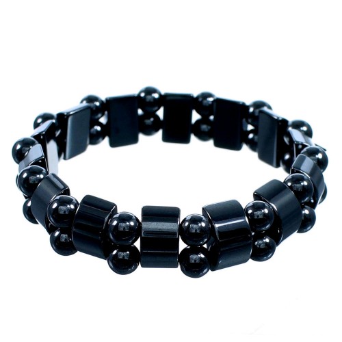 Southwest Hematite Stretch Bead Bracelet SX114407