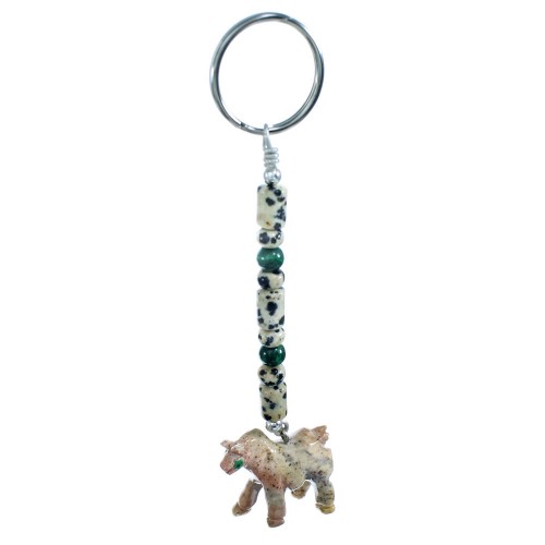 Multicolor Horse Genuine Sterling Silver Key Chain RX115132