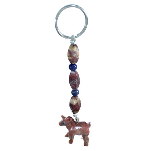 Multicolor Horse Sterling Silver Key Chain RX115133