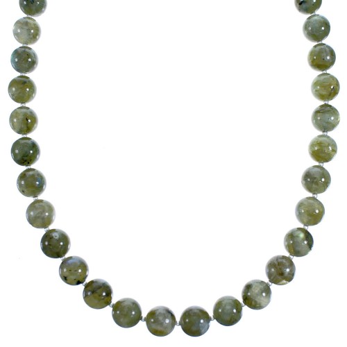 Labradorite And Sterling Silver Bead Necklace SX115272