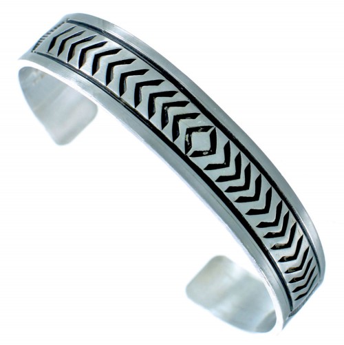 Sterling Silver Navajo Cuff Bracelet BX115783