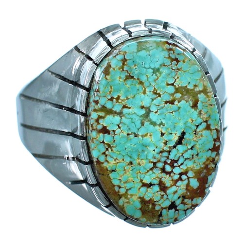Sterling Silver Navajo Turquoise Ring Size 12-3/4 ZX116264