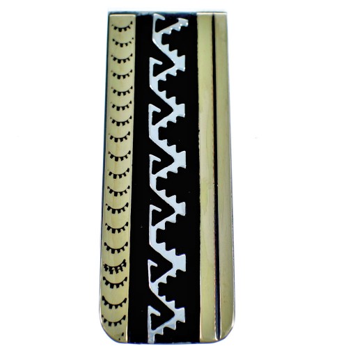 Sterling Silver Native American 12KGF Money Clip ZX116740