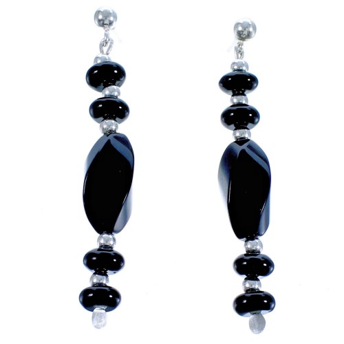 Onyx Southwestern Post Dangle Bead Earrings DX117360