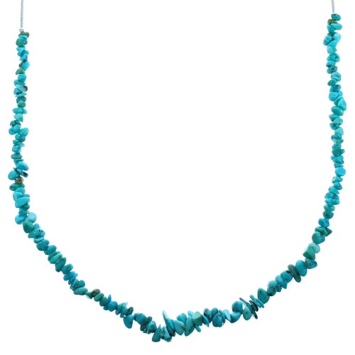 Liquid Sterling Silver Turquoise Bead Necklace DX117824