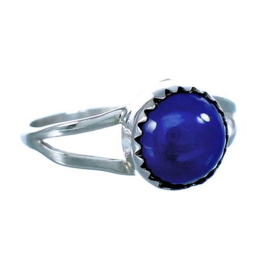 Native American Sterling Silver Lapis Ring Size 7 BX118419