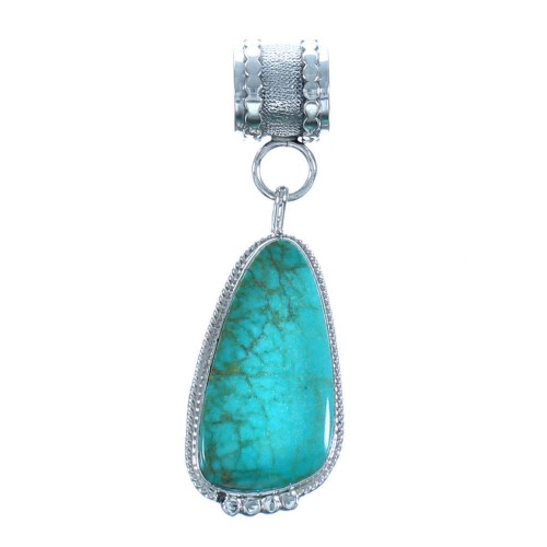 Turquoise Sterling Silver Navajo Pendant BX118566