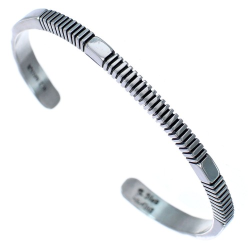 Navajo Cuff Authentic Sterling Silver Bracelet BX120221