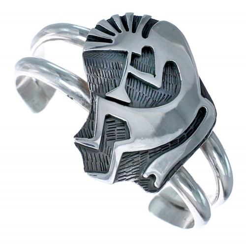 Sterling Silver Hopi Kokopelli Baby Cuff Bracelet BX120291