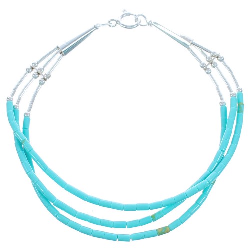 Turquoise 3-Strand Southwestern Bracelet KX120938