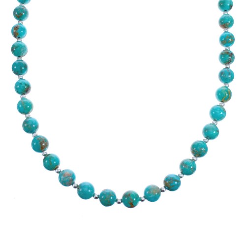 Southwest Turquoise Bead Necklace KX121179