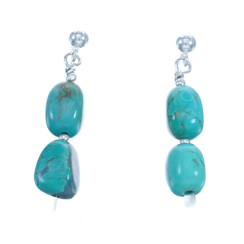 Turquoise Post Dangle Earrings KX121186