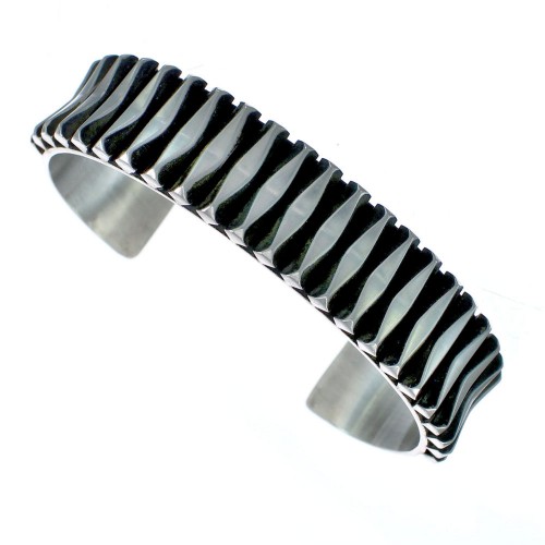 Navajo Sterling Silver Cuff Bracelet KX121327