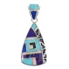 Multicolor And Sterling Silver Southwestern Pendant YX67823