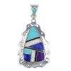 Multicolor And Sterling Silver Southwest Pendant YX67824