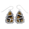 Southwestern Multicolor Silver Hook Dangle Earrings YX70906