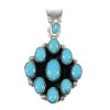 Sterling Silver Southwest Turquoise Pendant AX78517