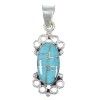 Turquoise Sterling Silver Southwestern Pendant YX75425