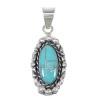 Turquoise And Sterling Silver Southwestern Pendant YX75452