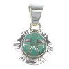 Southwestern Turquoise Genuine Sterling Silver Pendant RX77173