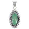 Southwestern Turquoise Genuine Sterling Silver Pendant QX77120