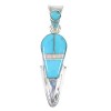 Turquoise Opal Genuine Sterling Silver Pendant AX76541