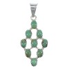 Turquoise Southwestern Sterling Silver Pendant YX75719