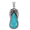 Southwest Turquoise And Sterling Silver Pendant YX77354